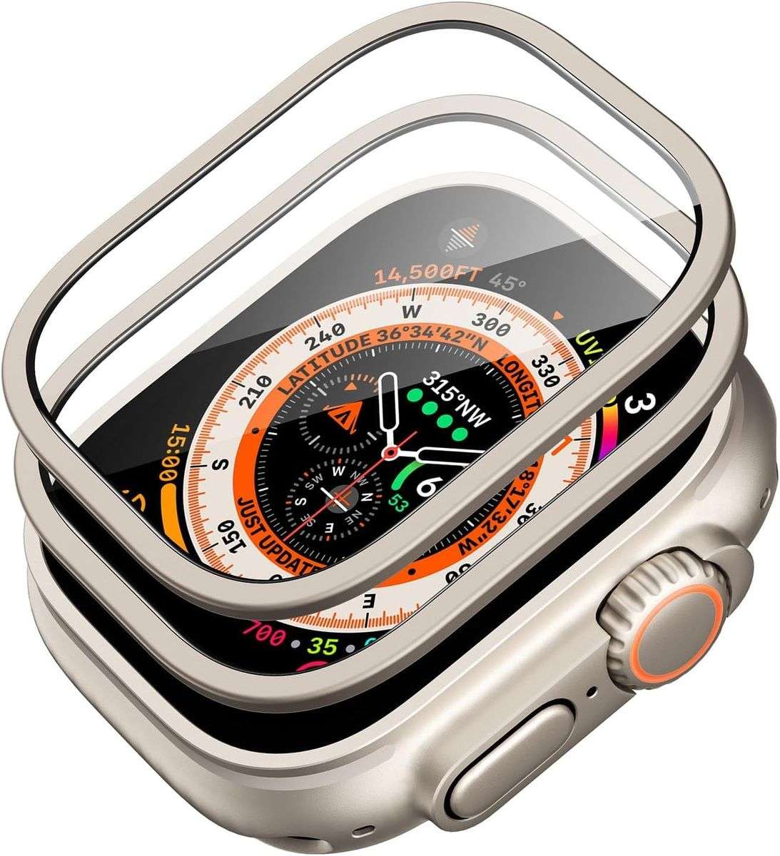 ESR Armorite Apple Watch Ultra/Ultra 2 Screen Protector (2022/23) - 2 Pack