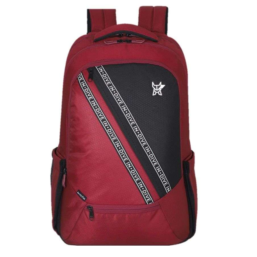 Arctic Fox Caution 15.5 Inch Laptop Backpack - Red