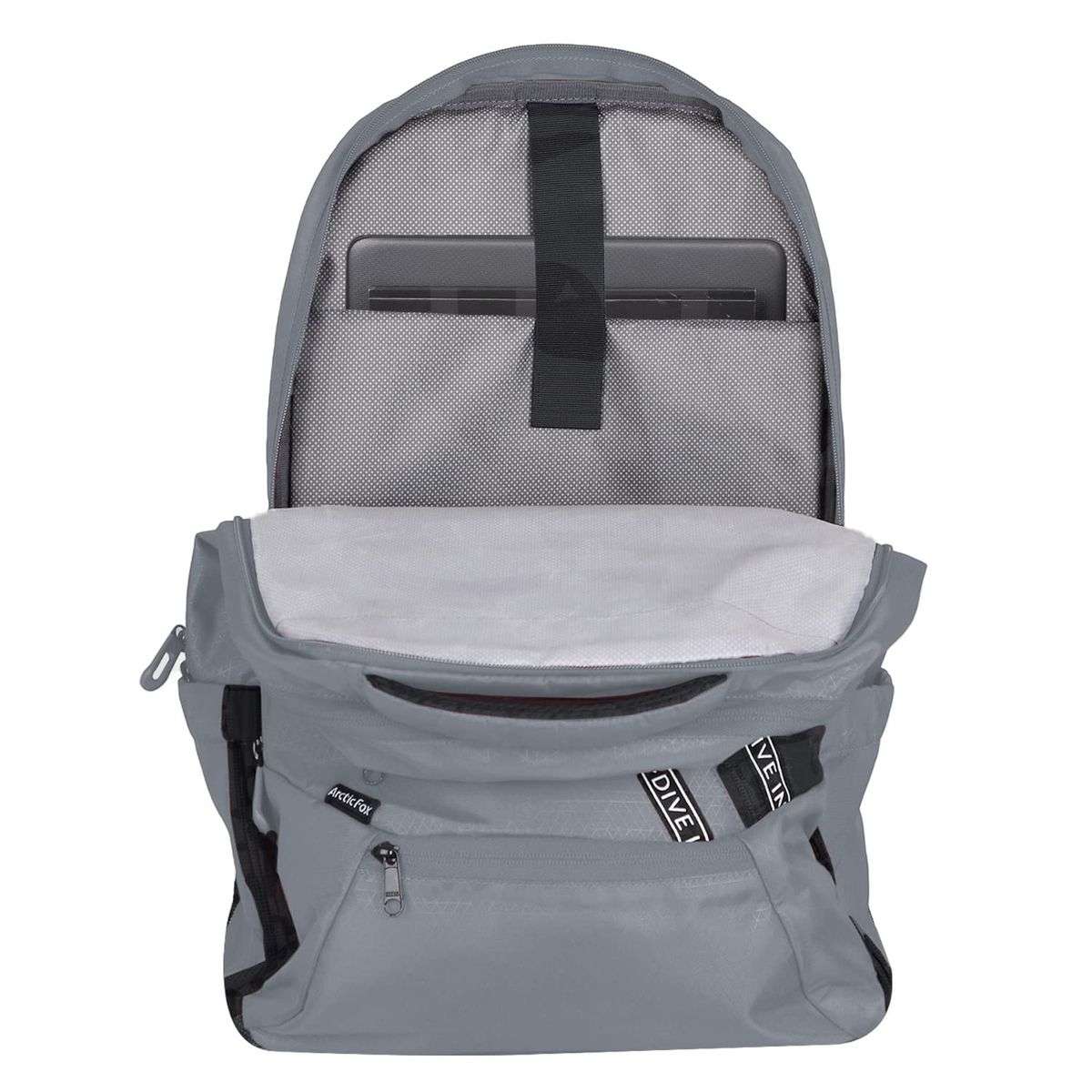 Arctic Fox Caution 15.5 Inch Laptop Backpack - Grey