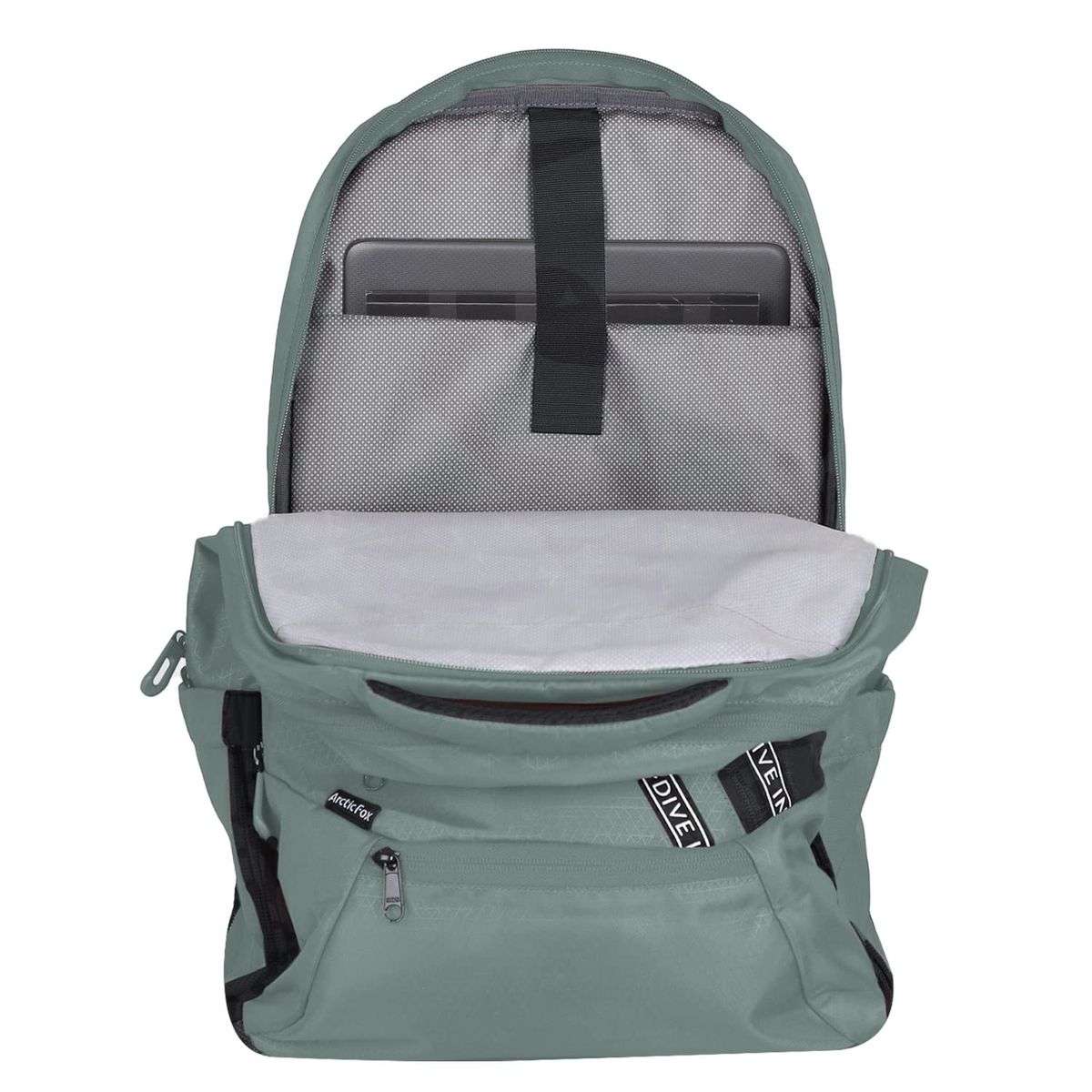 Arctic Fox Caution 15.5 Inch Laptop Backpack - Green