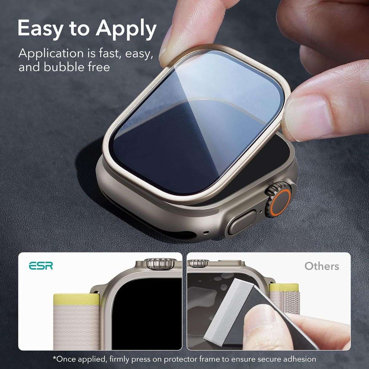 ESR Armorite Apple Watch Ultra/Ultra 2 Screen Protector (2022/23) - 2 Pack