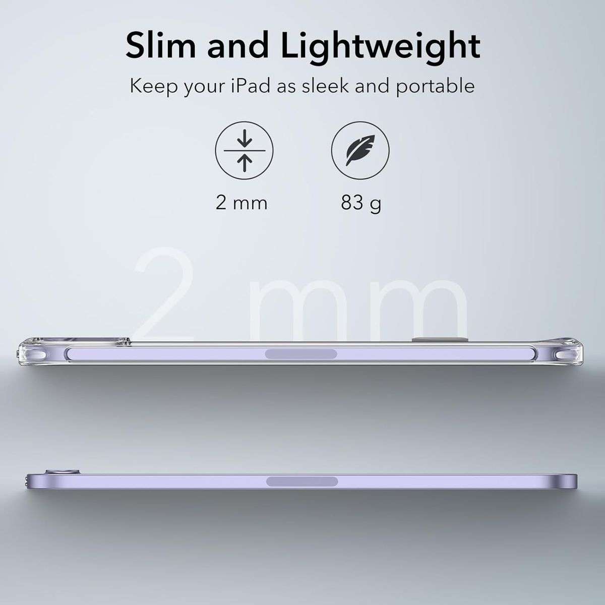 ESR Boost Kickstand Case Suitable for iPad Mini 7th/6th Generation Case - Clear