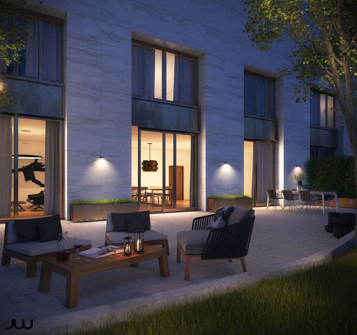 Luminar Lighting - Lunar Beam - Solar Wall Light 1000LM