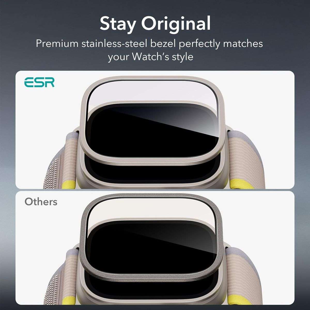 ESR Armorite Apple Watch Ultra/Ultra 2 Screen Protector (2022/23) - 2 Pack