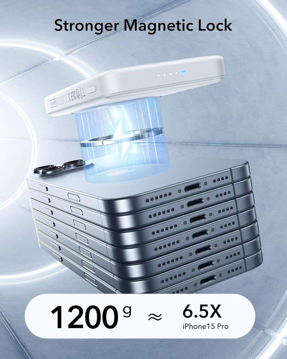 ESR Qi2 MagSlim Power Bank (10K) - 10 000 mAh - White
