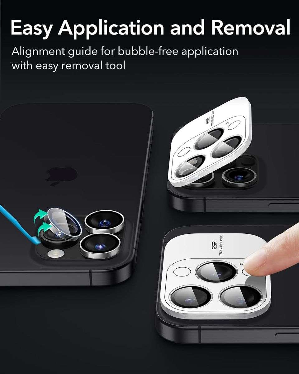 ESR Armorite Camera Lens Protector for iPhone 16 Pro Max/16 Pro Set