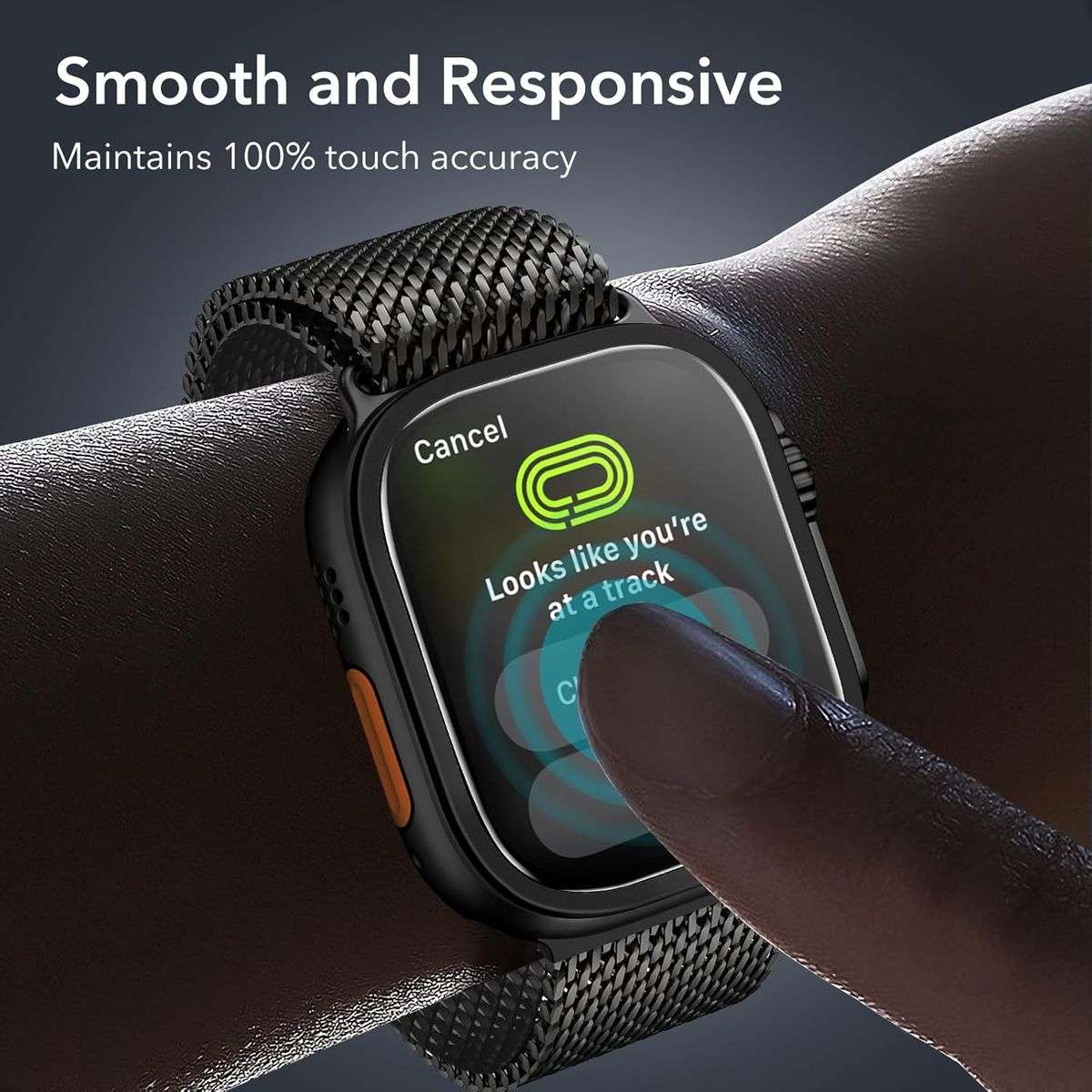 ESR Armorite Screen Protector Compatible with Apple Watch Ultra 2/1 - 2 Pack - Black