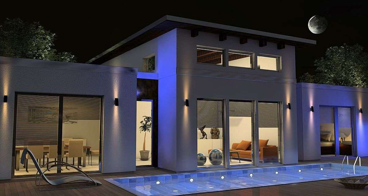 Luminar Lighting - Astra Solar Wall Light