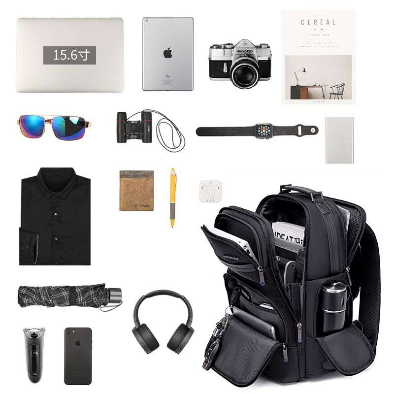 ArcticHunter Stealth Business Backpack - Black
