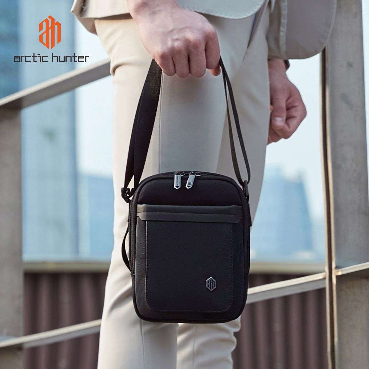 Arctic Hunter Eclipse Crossbody Bag - Black