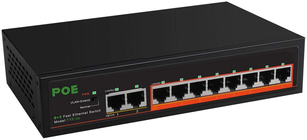 8PORT 10/100 POE+2PORT