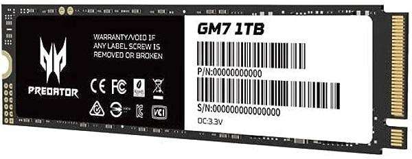 PREDATOR 1TB M.2 GEN4.0 SSD