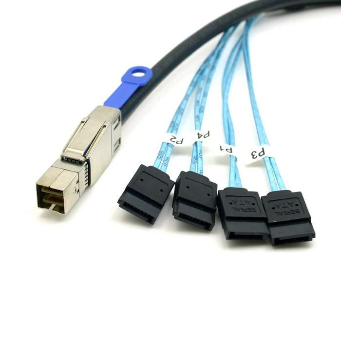 EXTERNAL MINI SAS TO 4 SATA 2MTR