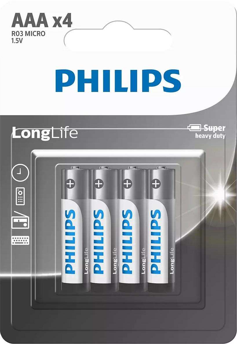 LONGLIFE BATTERY AAA 4 PACK