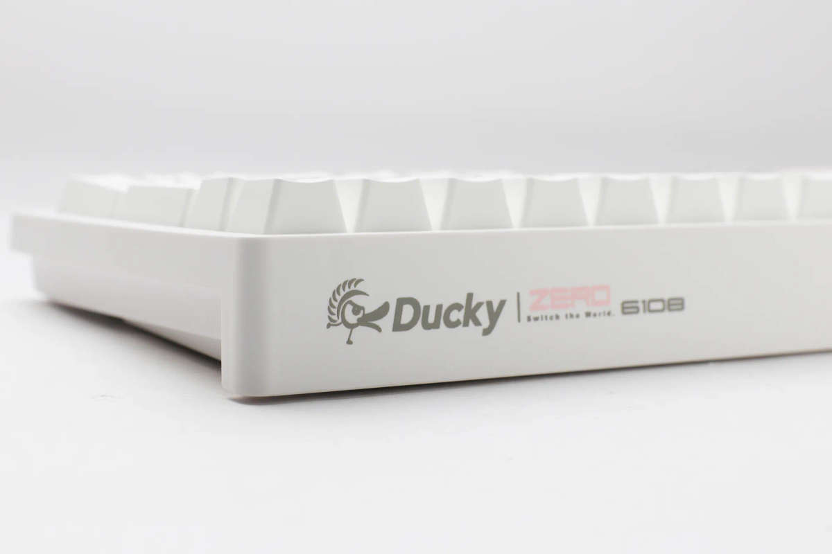 Ducky Keyboard Zero 6108 100% Mechanical Wireless Keyboard; RGB; USB 2.0 / 2.4GHz / BT - White - ...