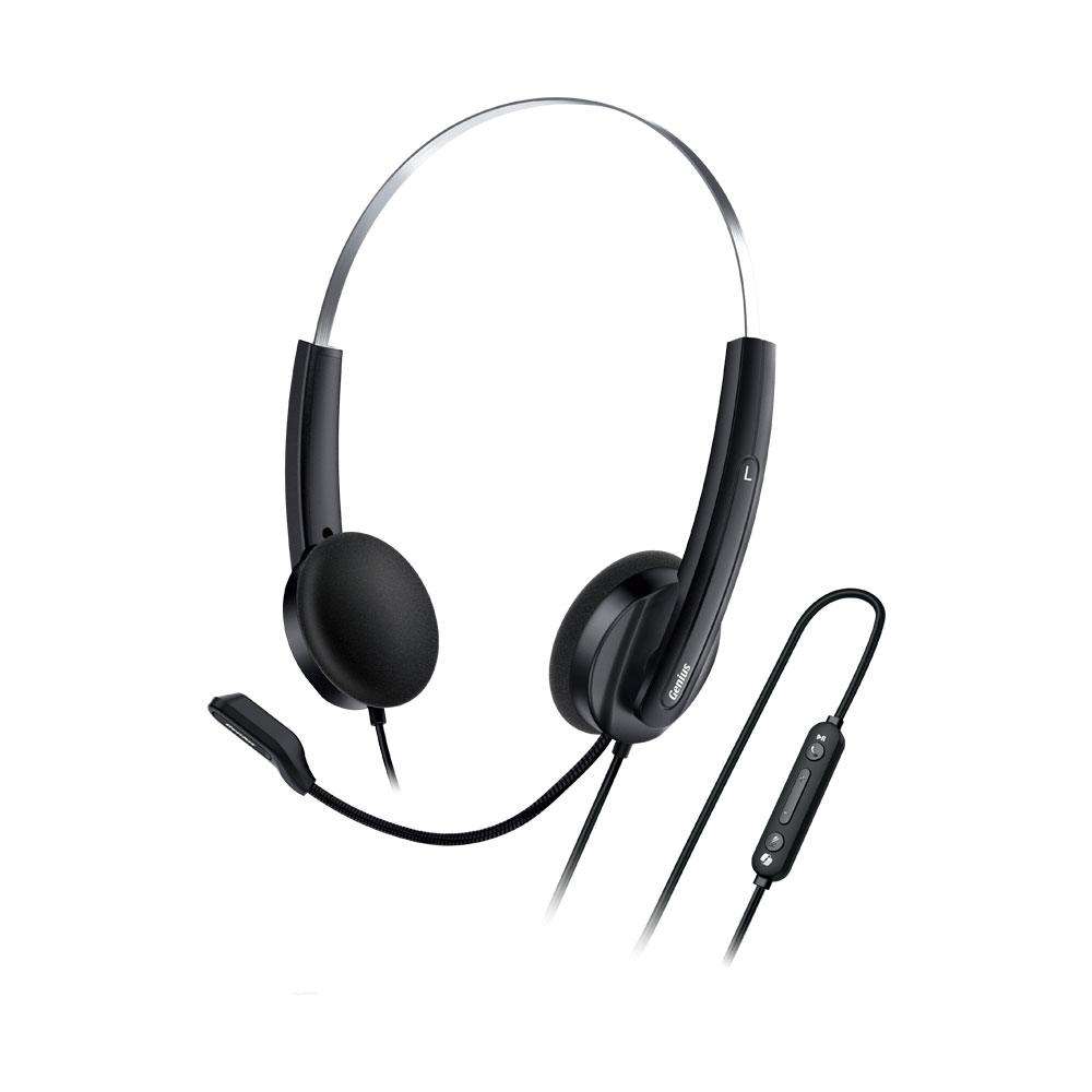 GENIUS USB HEADSET 220U AI BLK USB-C,2.4M