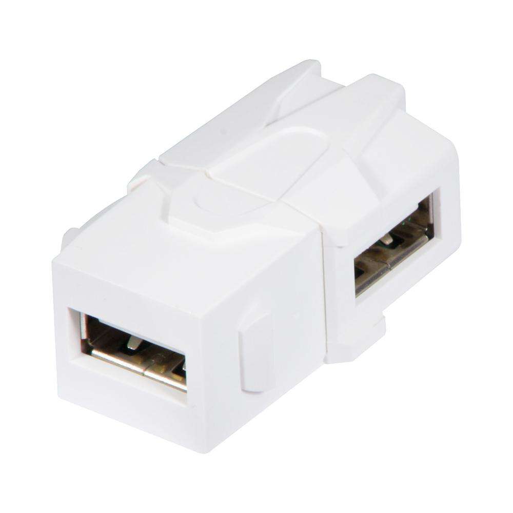 LINDY 90DEG USB SNAP IN KEYSTONE (60491)
