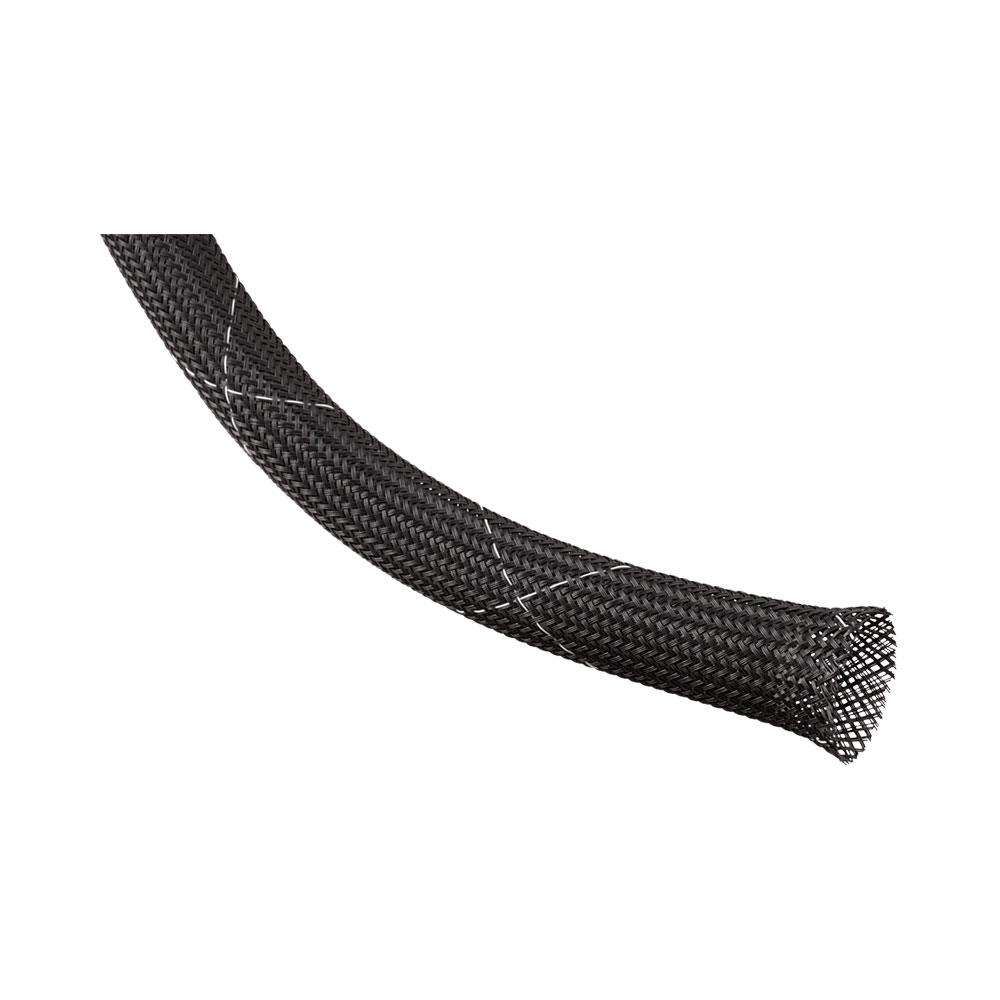 1M CLEAN CUT BRAID 12.7MM WHITE W BLACK(CCF0.50TW)