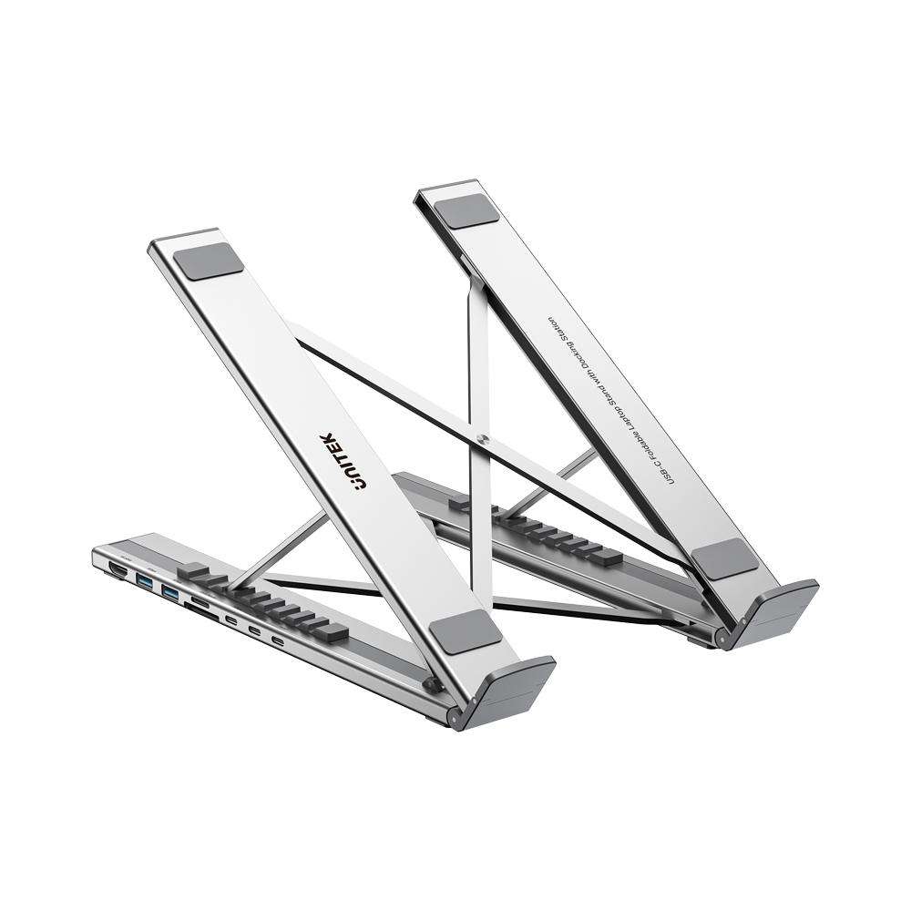 UNITEK USB-C FOLDABLE LAPTOP STAND (7IN1) (D1137A)
