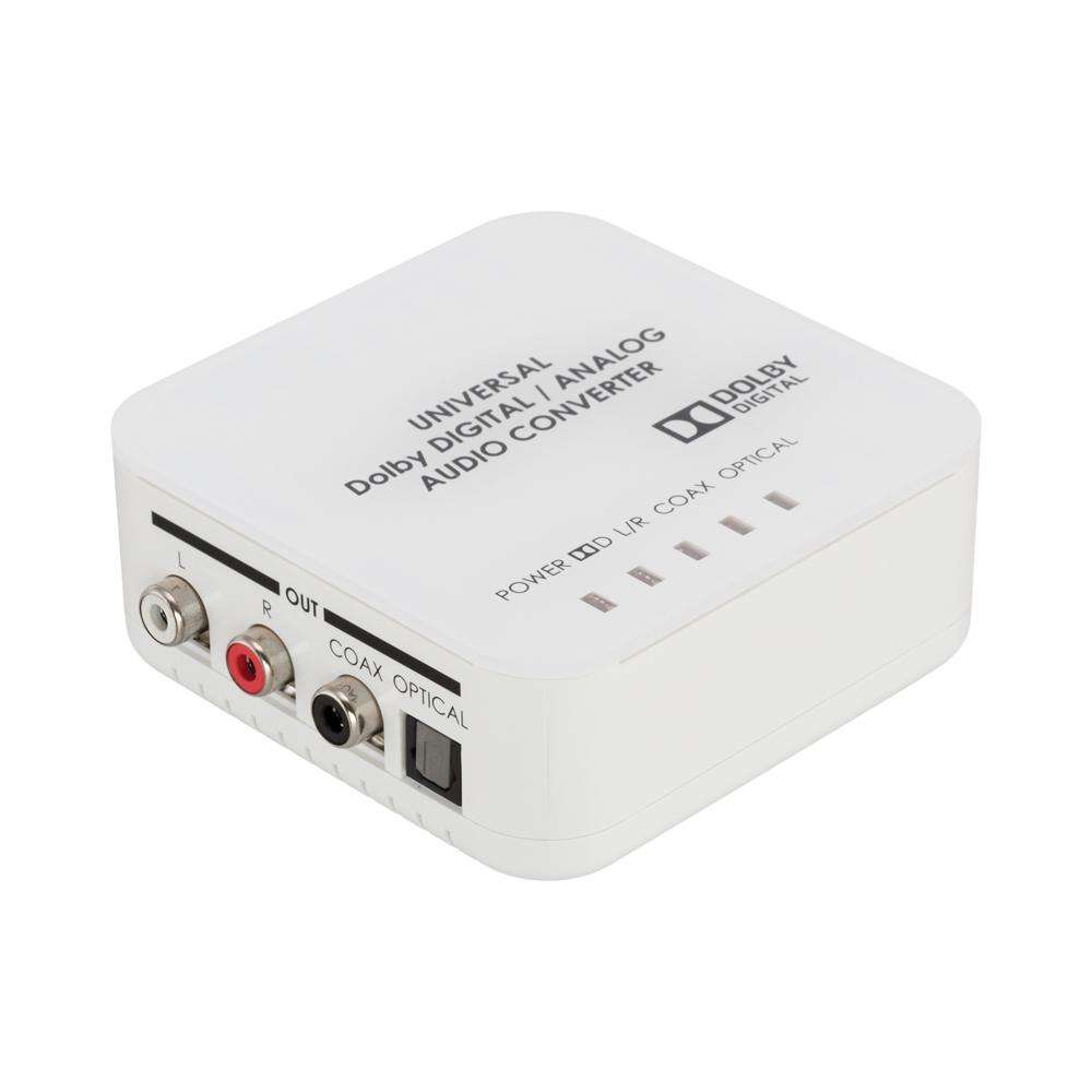 TOSLINK, COAX, RCA AUDIO CONVERTER, DIGITAL DECODE