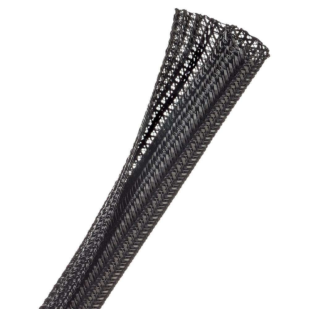 1M WRAPPABLE SPLIT BRAID 12.7MM BLACK (F6N0.50BK)