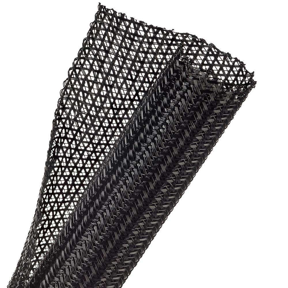 1M WRAPPABLE SPLIT BRAID 31.8MM BLACK (F6N1.25BK)