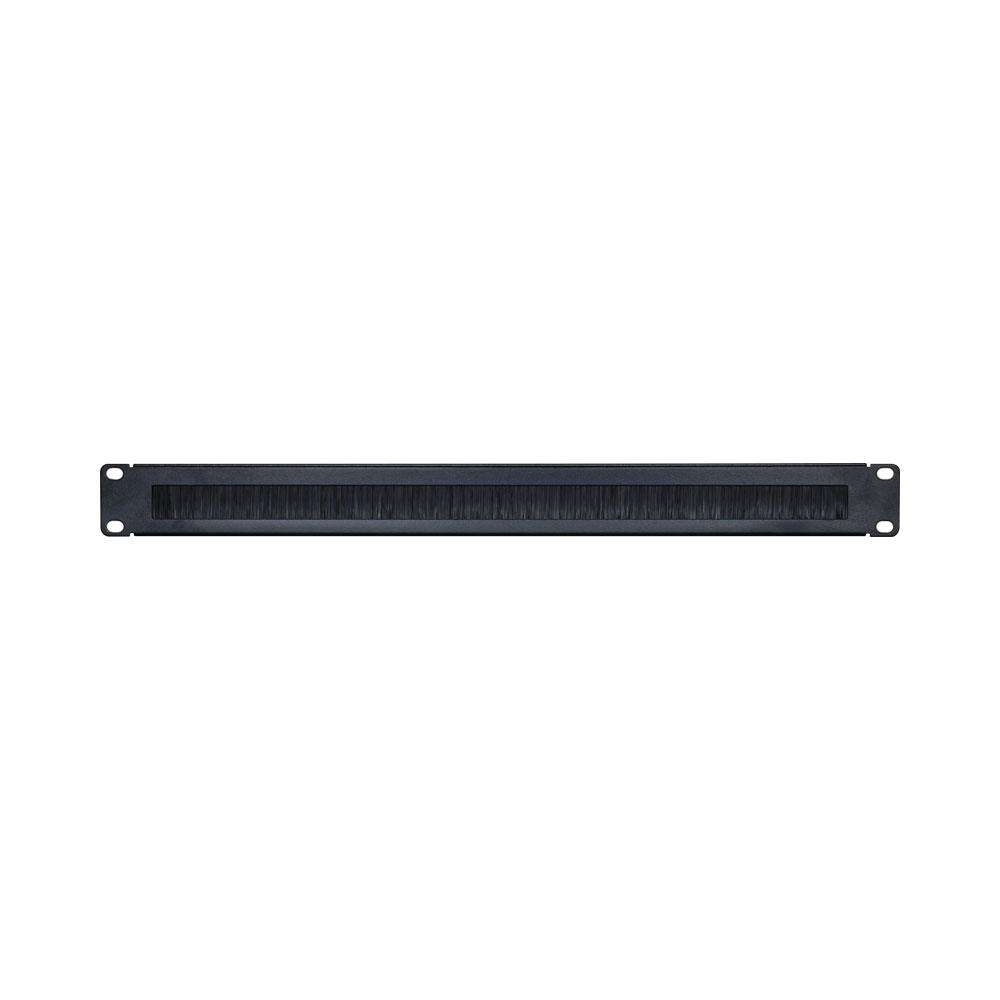 1U BRUSH PANEL WITH SHORT BASE PLATE WITH SCREWS