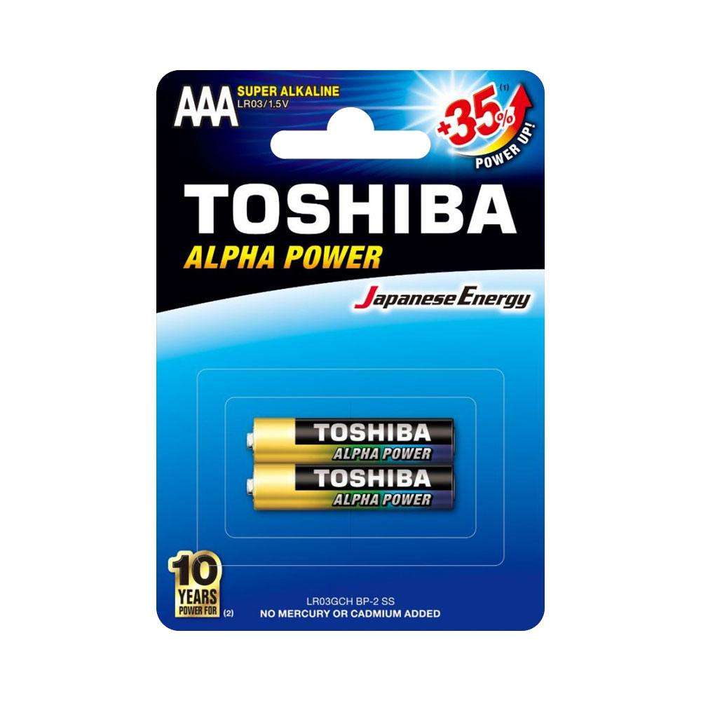 TOSHIBA ALPHA POWER ALKALINE AAA - 2 PACK