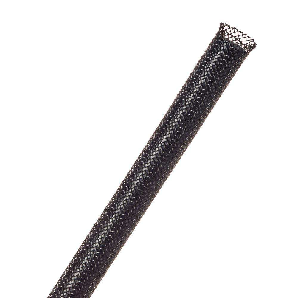 1M BUNDLE BRAID 6.4MM BLACK (PTN0.25BK)