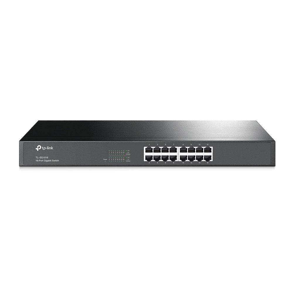 TP-LINK 16-PORT GIGABIT 1U RACKMOUNT SWITCH