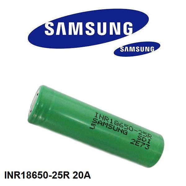 Vape Battery /Samsung 25R INR18650-25R 2500MAH 20A (1PC)