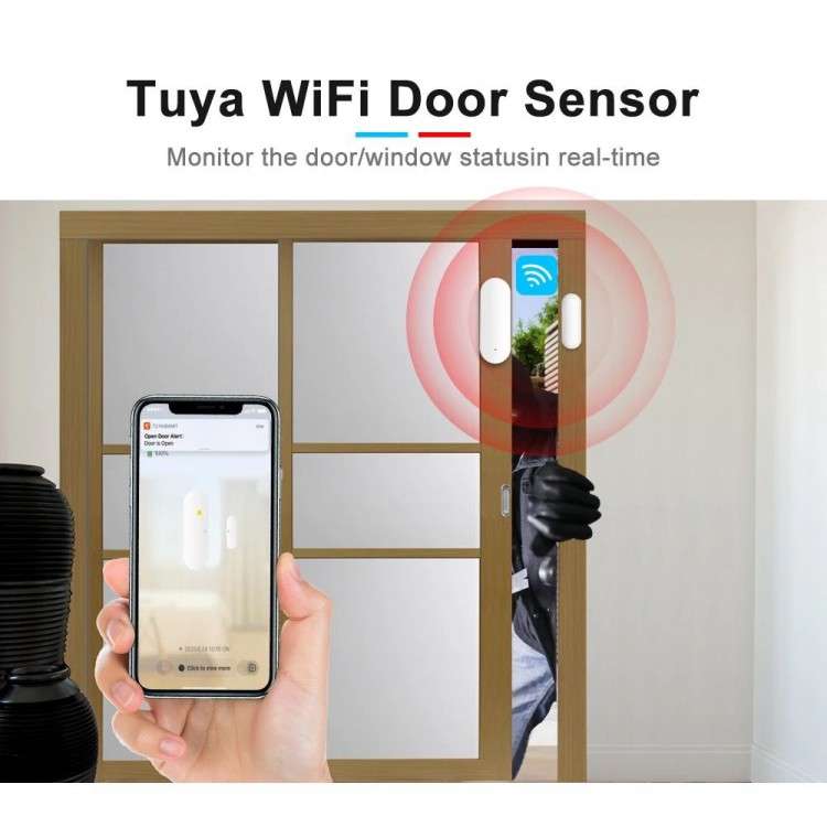 WI-FI Door Window Sensor - Smart Wifi Door Windows Sensor