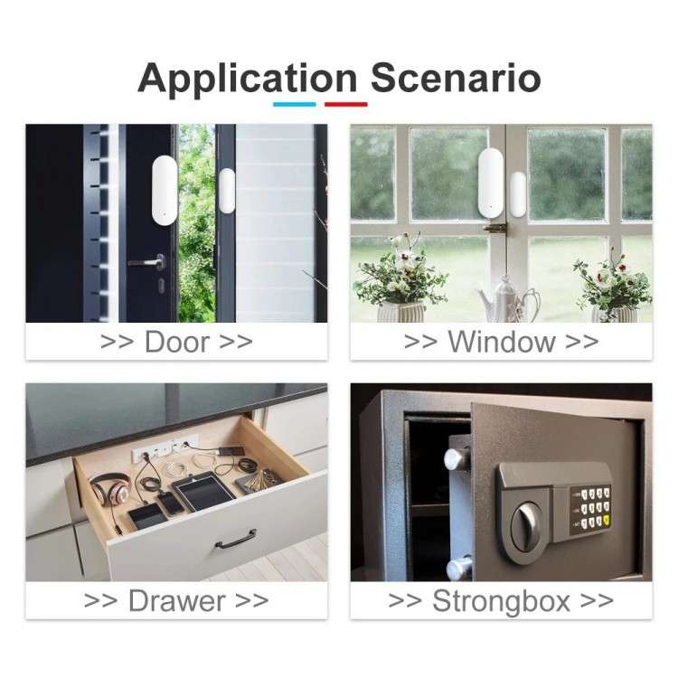 WI-FI Door Window Sensor - Smart Wifi Door Windows Sensor
