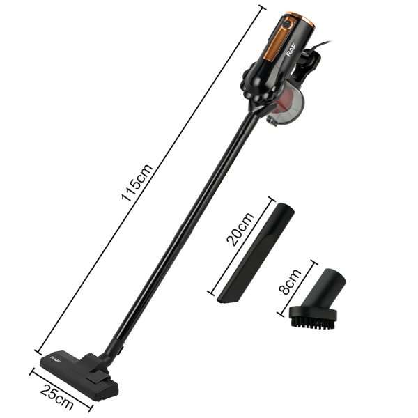 RAF 3 in 1 Premium Vacuum Cleaner - Black - 600W