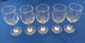 5 Sherry Glasses / Wine Glasses - Household | glassware | kitchen | glasses | sherry