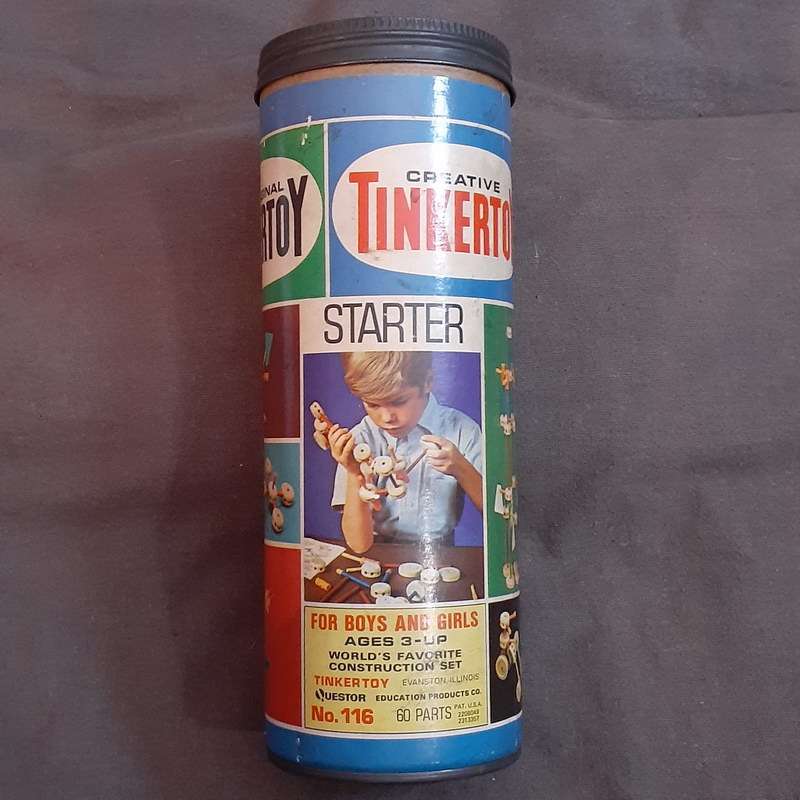 Tinker Toy Starter Set Circa 1970