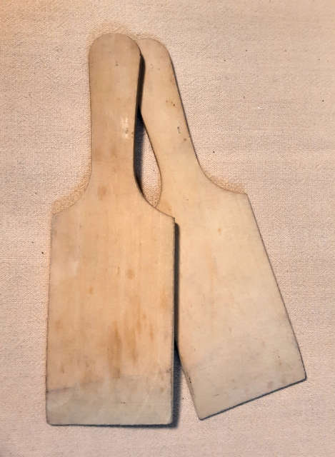 Wooden Butter paddles - butter baller - Kitchenalia