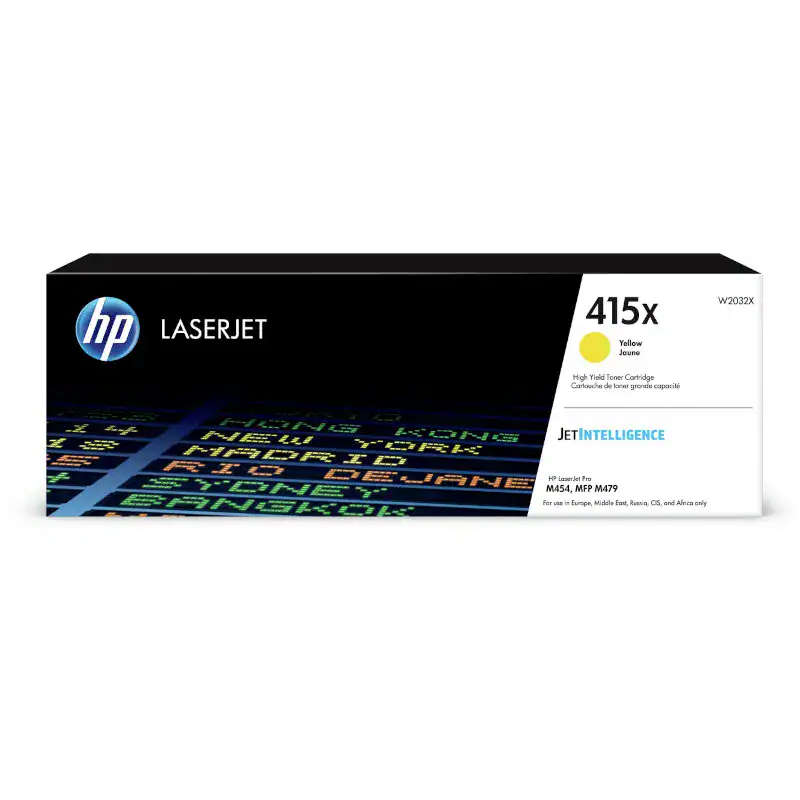 Original HP 415X High Yield Yellow LaserJet Toner Cartridge (W2032X)
