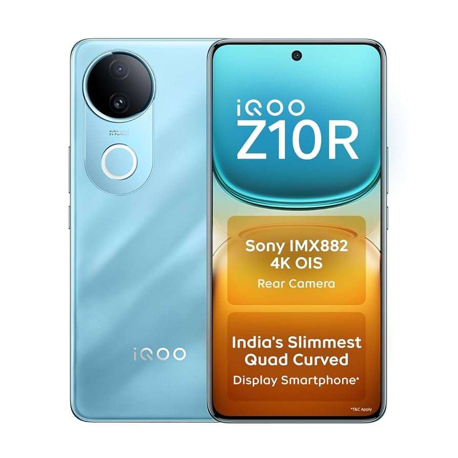 Special Import: "IQOO Z10R 5G 128GB, 8GB Ram-Aquamarine"