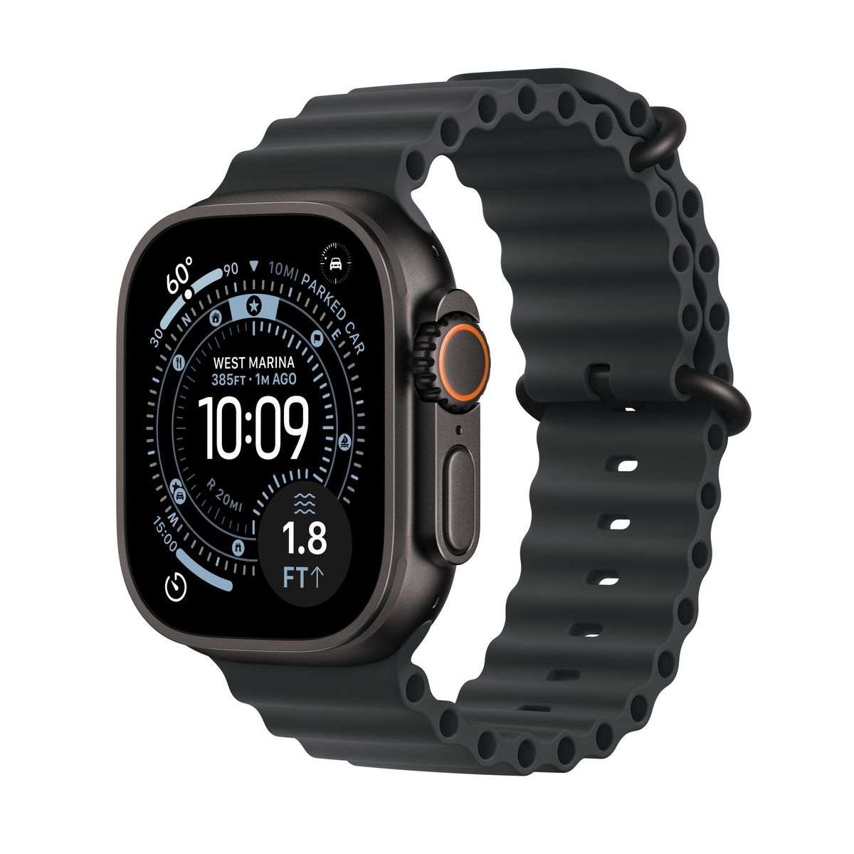 Apple Watch Ultra 3 GPS+Cell 49mm Blck Titanium Case with Black Ocean Band