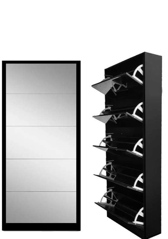 5 Drawer Mirror Shoe Cabinet