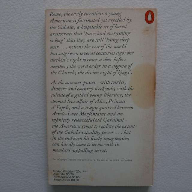 The Cabala by Thornton Wilder