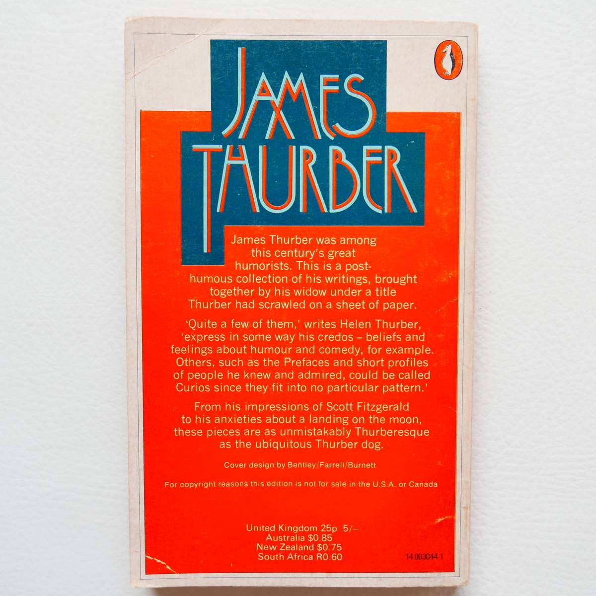 Credos and Curios by James Thurber