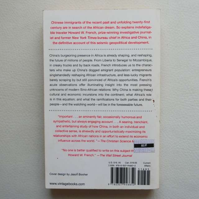 China's Second Continent by Howard W. French