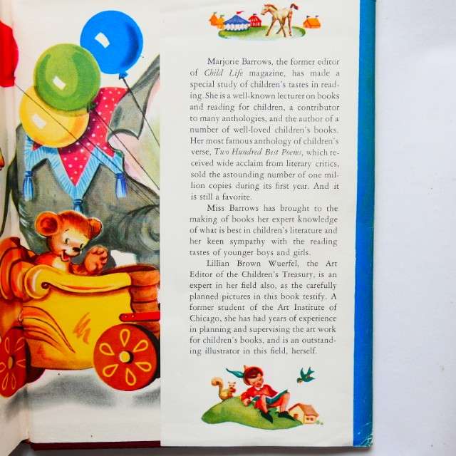 The Children's Treasury, A Book to Grow On - Compiled by Marjorie Barrows