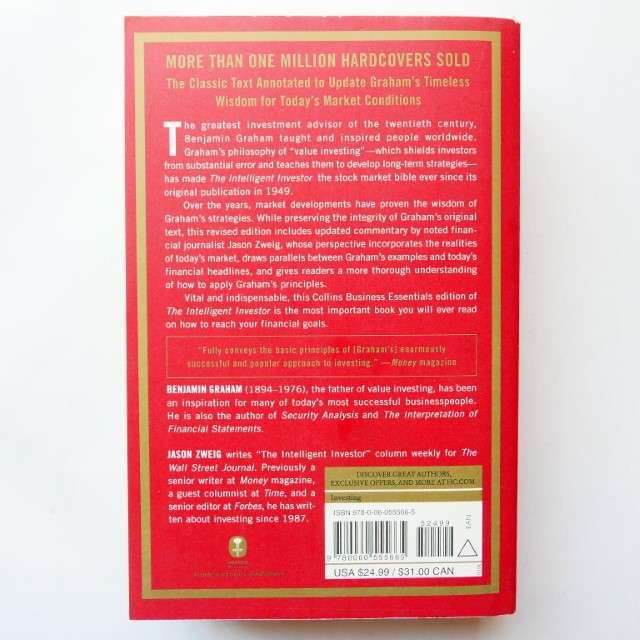 The Intelligent Investor: The Definitive Book on Value Investing by Benjamin Graham