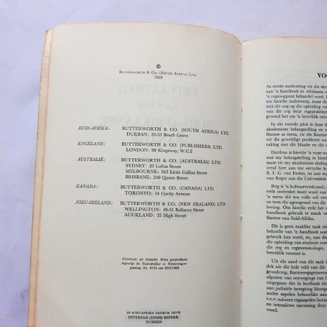 Die Privaatreg van die Suid-Afrikaanse Bantoe deur N. J. J. Olivier