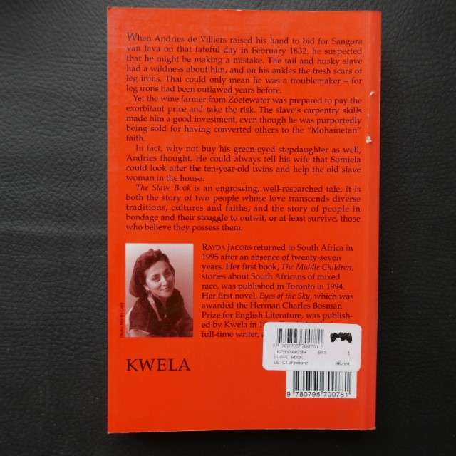 The Slave Book by Rayda Jacobs