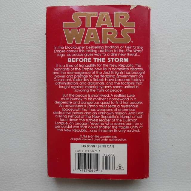 Star Wars : Before the Storm by Michael P. Kube-McDowell