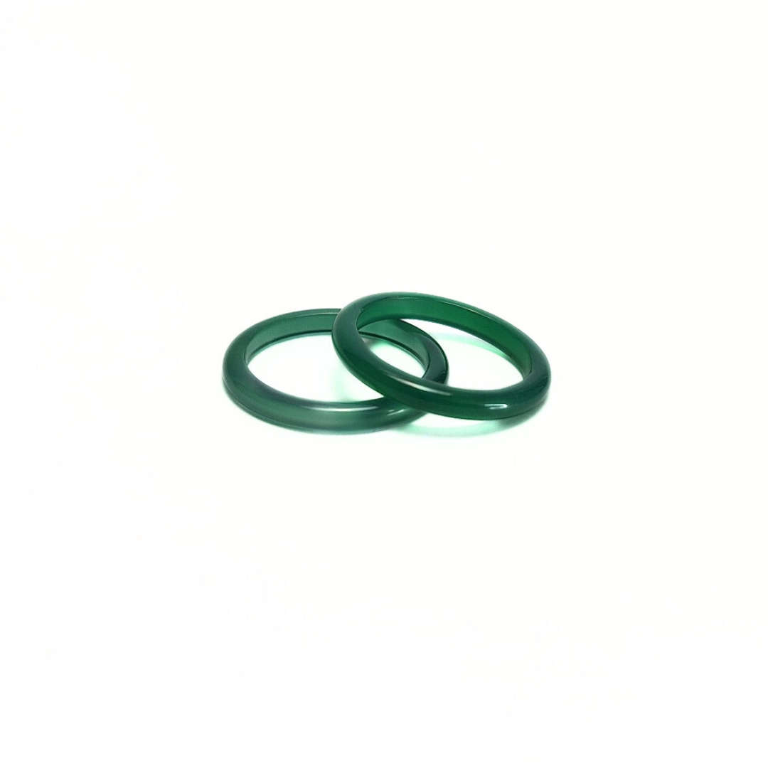 Green Agate 3mm Band